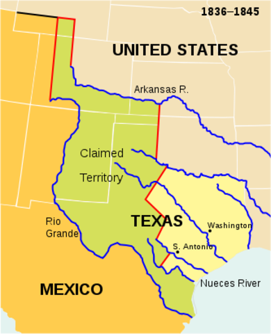U.S. annexes Texas