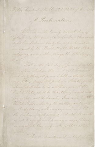 Emancipation Proclamation