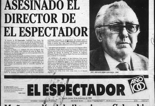 Asesinato de Director del Espectador