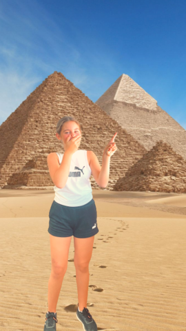 we arived to the piramids