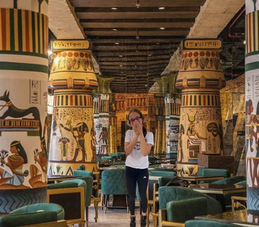 We went to a restaurant to eat