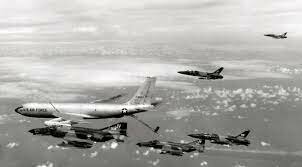 United States aircraft bomb North Vietnam for the first time.