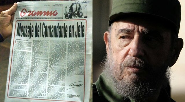 El histórico líder comunista Fidel Castro renuncia a la reelección presidencial.