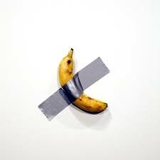 Taped banana