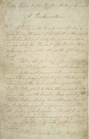 Emancipation Proclamation