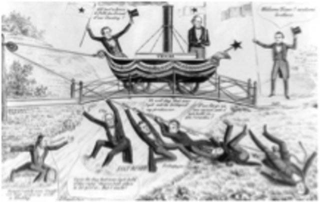 Stephen Austin meets with Mexican President Santa Anna