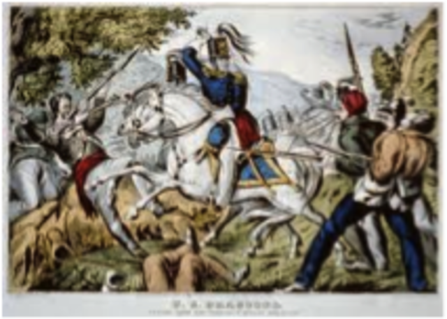 General Taylor marches troops across Rio Grande