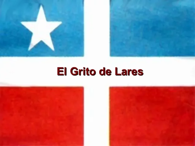 El Grito de Lares Rebellion, exigiendo la independencia de Puerto Rico de España