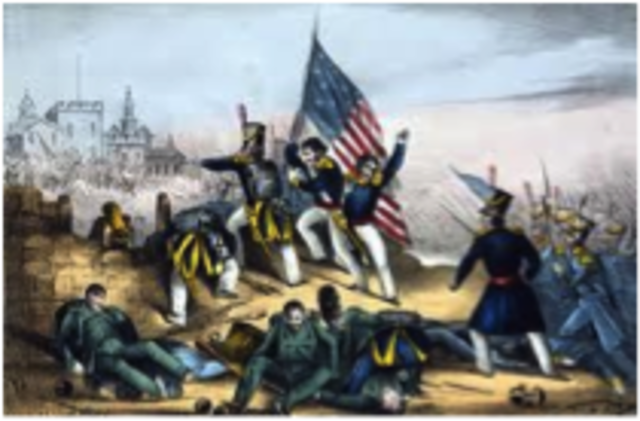 U.S. declares war on Mexico