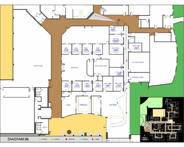 11:47am shooters move though school to library