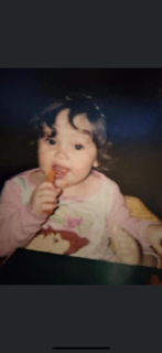 eating a carrot at 1