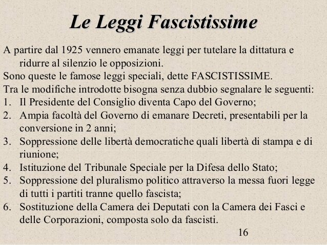 Leggi Fascistissime