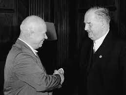 Khrushchev calls for “peaceful co-existence”