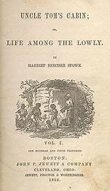 Harriet Beecher Stowe Book "Uncle Tom's Cabin"