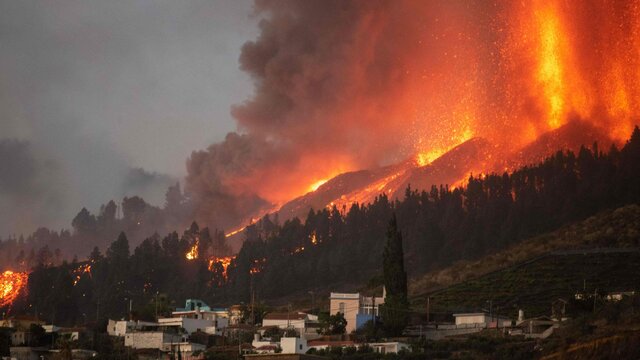 Inicio de la erupción del volcán en La Palma