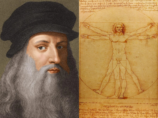Creació de l'Home de Vitruvi de Leonardo da Vinci