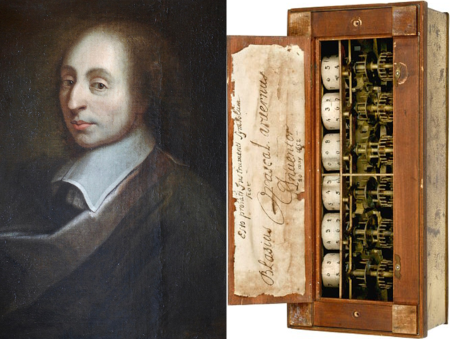 Pascal construeix una calculadora mecànica