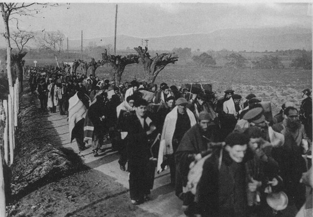 Les tropes de Franco arriben a la frontera de Catalunya. Exili massiu de republicans cap a França
