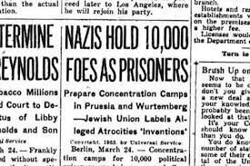 First news of Nazi atrocities against Jewish people reaches the Allies