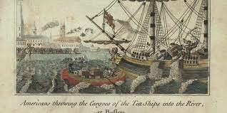 the Boston tea party