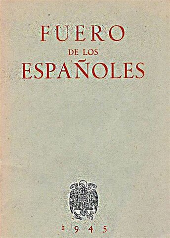 Aprovació fuero de los españoles