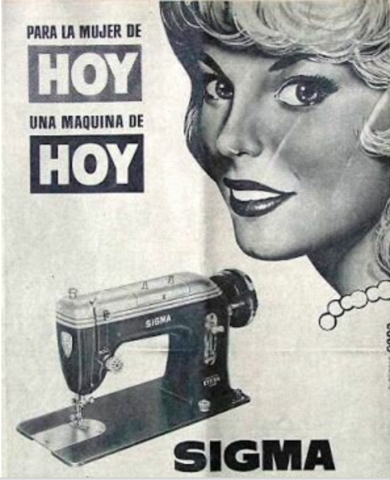 Sigma josteko makinaren iragarkia