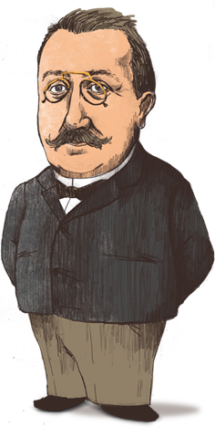 Caricatura d'Enric Prat de la Riba