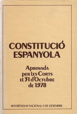 L'aprovació de la constitució