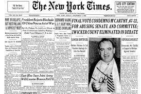 The Senate Votes To Censure Joseph McCarthy.