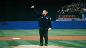 George W. Bush Threw the First Pitch