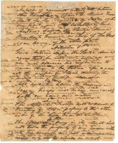 Treaty of Velsaco grants Texas independence