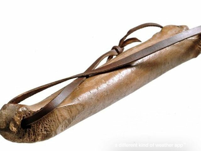 The first ice skates were made