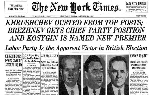 Khrushchev's Removal from Power