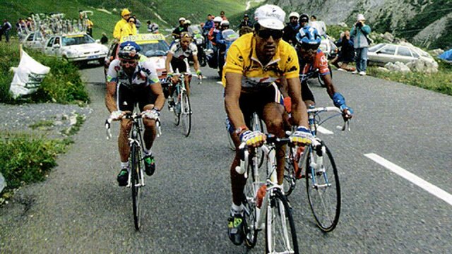 Miguel Indurain gana por 4ª vez el tour de Francia