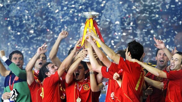 La Selección española gana la Eurocopa 2008.