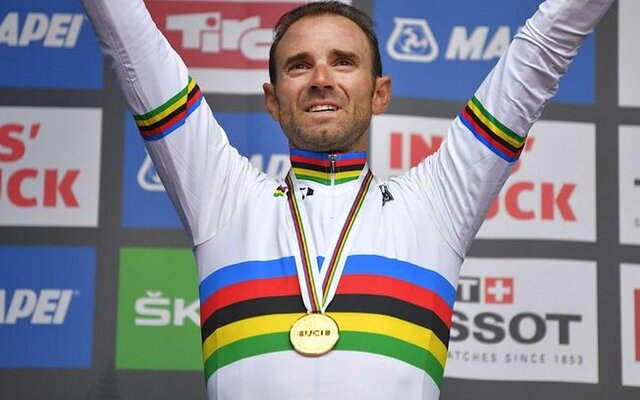 Alejandro Valverde, campeón del mundo de ciclismo