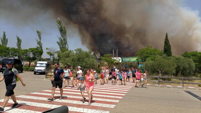 Incendio en el Parque Senda Viva