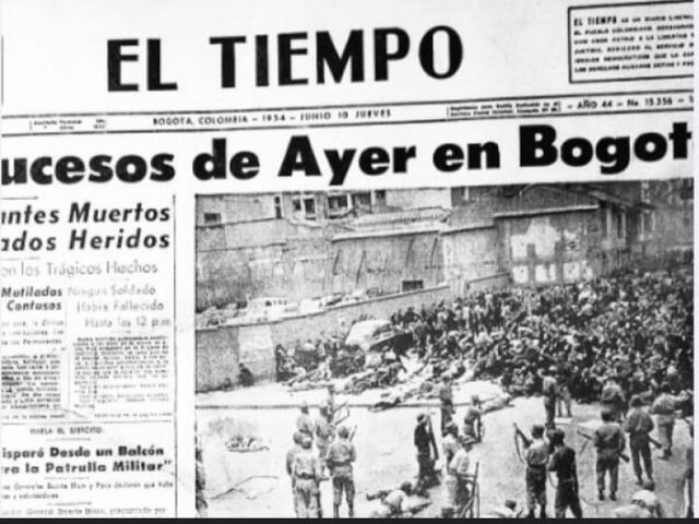 Masacre de estudiantes de Bogotá por el Batallón Colombia