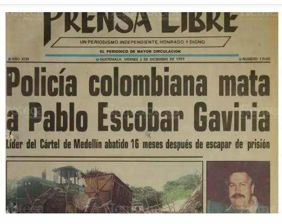 MUERTE DE PABLO ESCOBAR