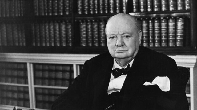 Winston Churchill, primer ministro británico