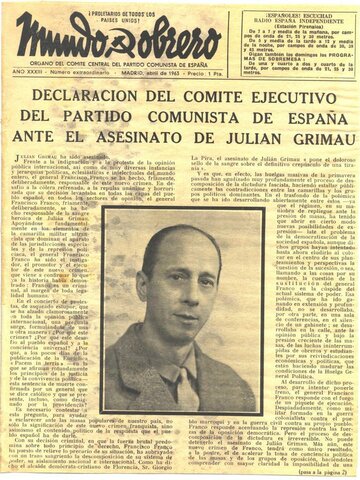 Assassinat del líder comunista Julián Grimau