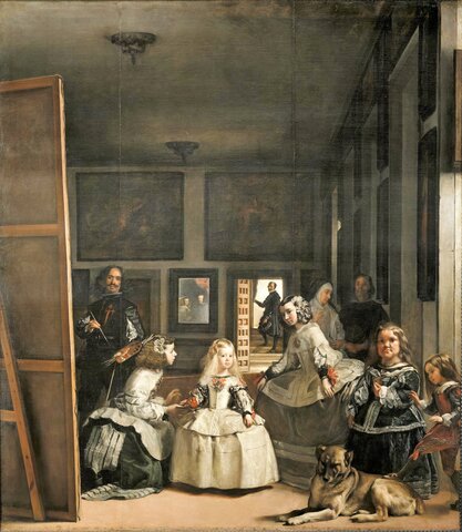 Velázquez termina "Las Meninas"