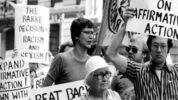 University of California Regents vs. Bakke (legislation/supreme court case, protest)