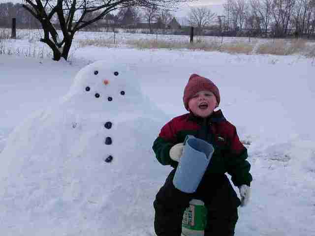 I made a snowman