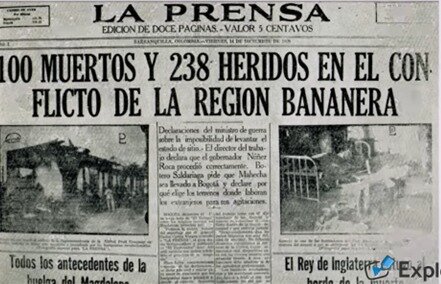 Masacre de las Bananeras 6 de diciembre de 1928
