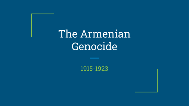 The Armenian Genocide