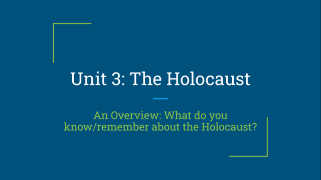 The Holocaust