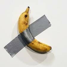 Taped banana