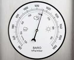 Es mesura la pressió atmosfèrica