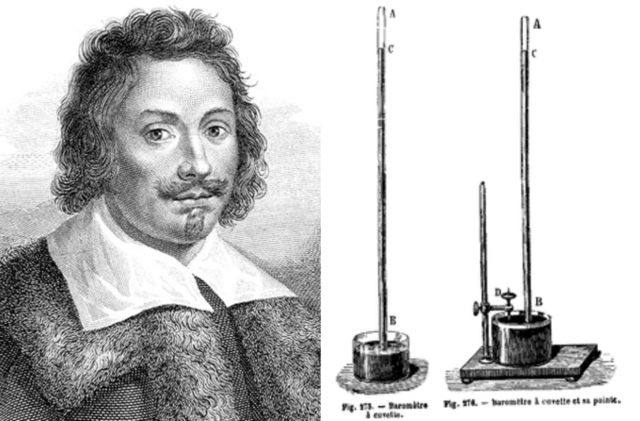 Torricelli mesura la pressió atmosfèrica